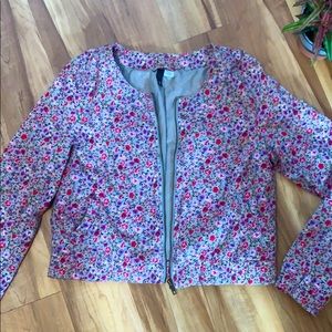 H&M Floral Bomber Jacket